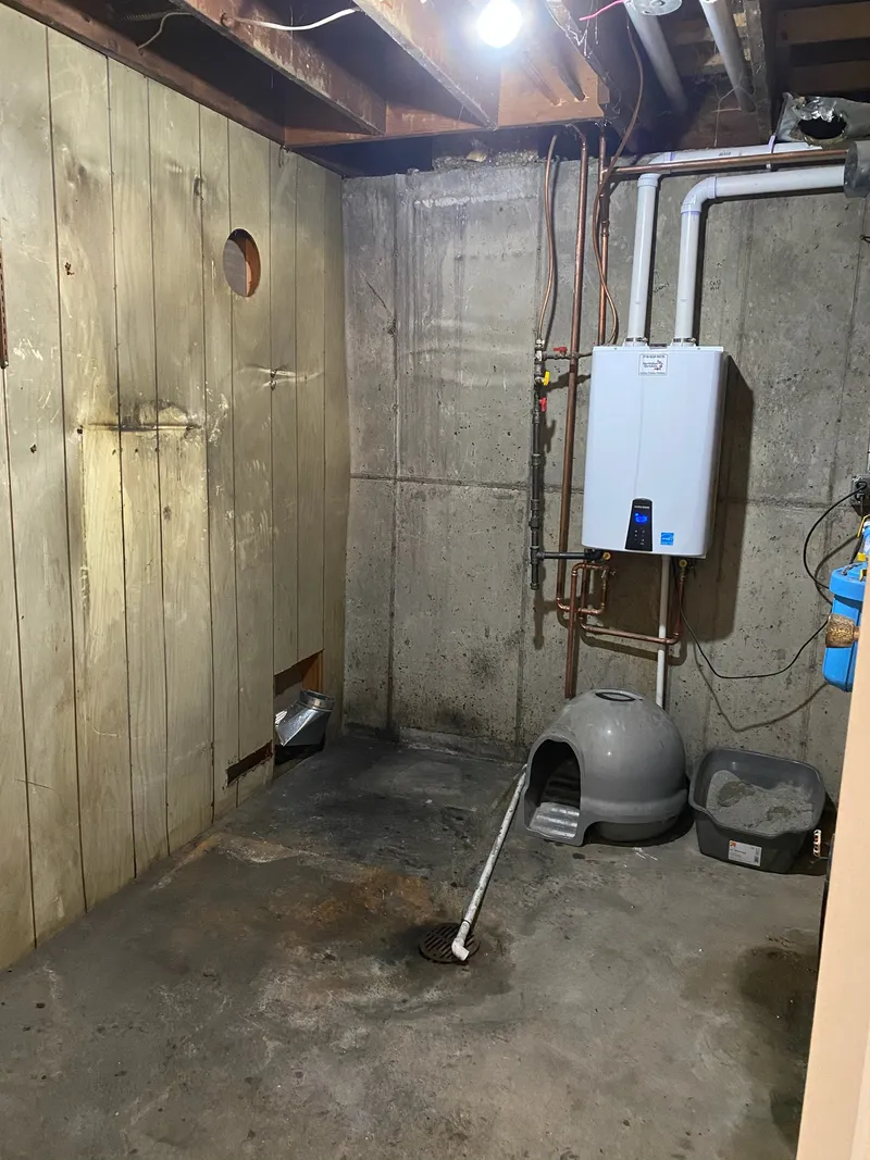 Here’s a couple of before pictures of the utility room above.